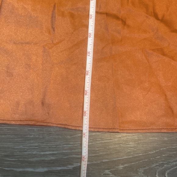 Zeagoo Womens Silk Rustic Orange Skirt XS NWT - Picture 3 of 8